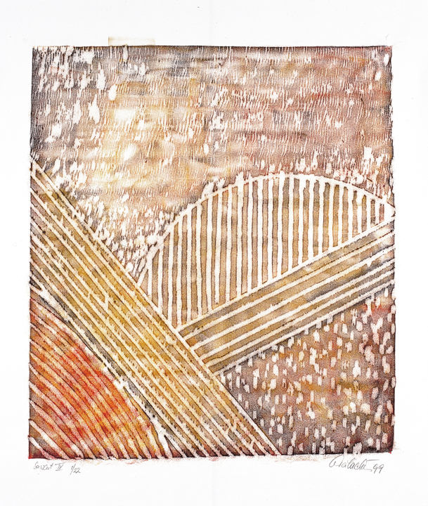 sawcut 4
1999, Walzen-Frottage